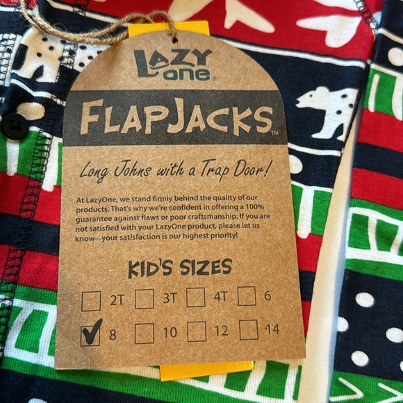 Lazy One Christmas Pajamas | Kid Flapjack Sweater Bear - Picture 7 of 9